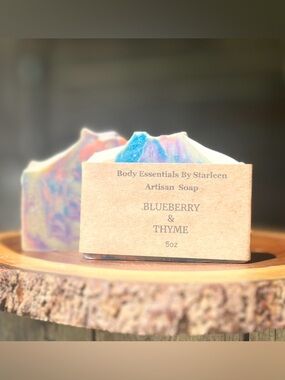 Hand Crafted - Artisan Soap - Blueberry & Thyme